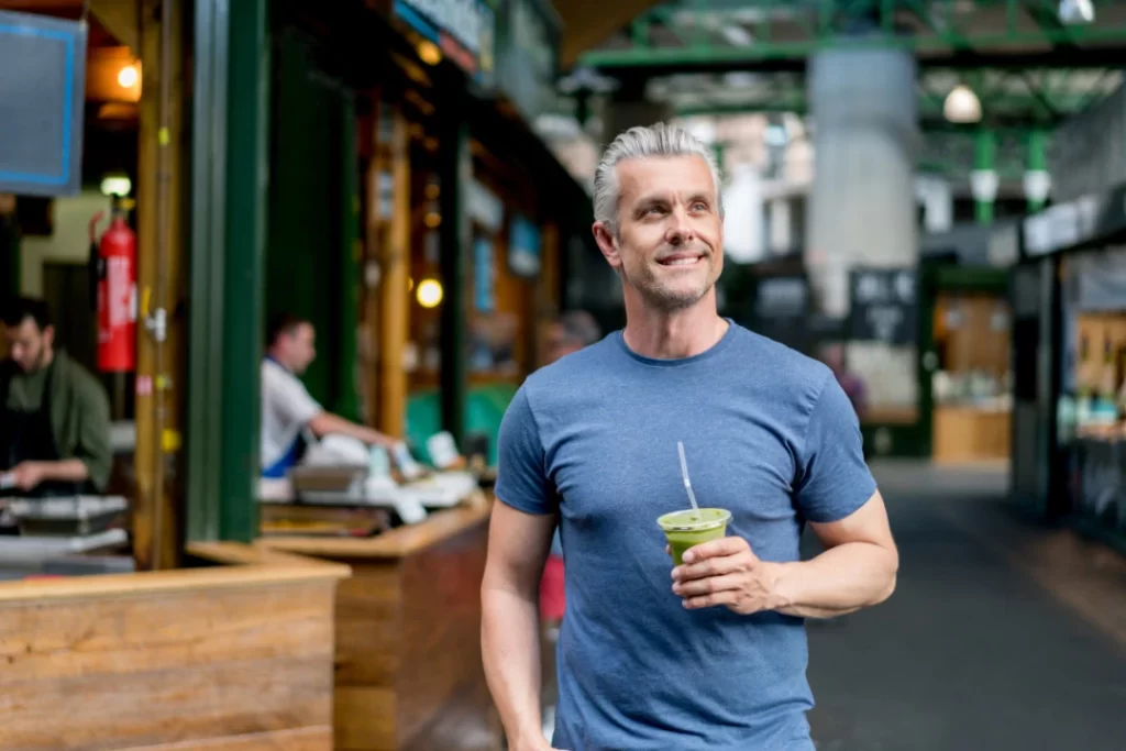 Mushroom gummies help man to stay focused and energetic